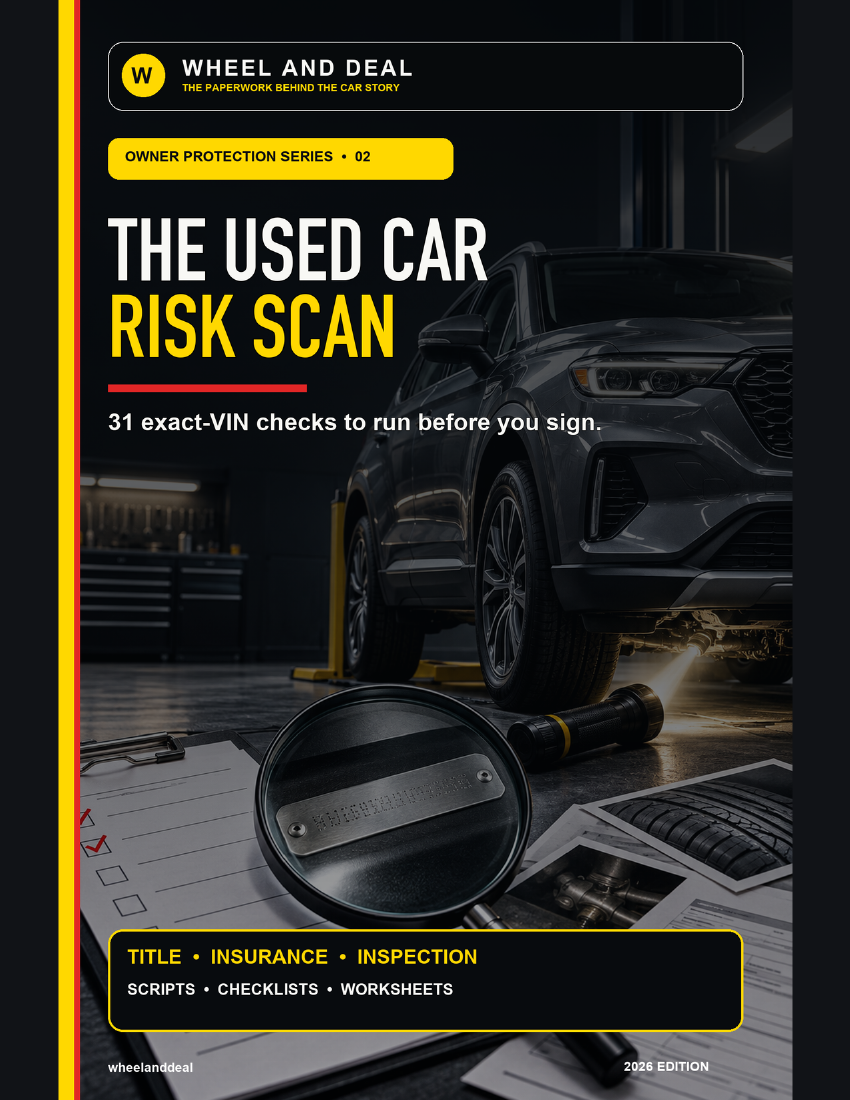 The Used-Car Risk Scan cover