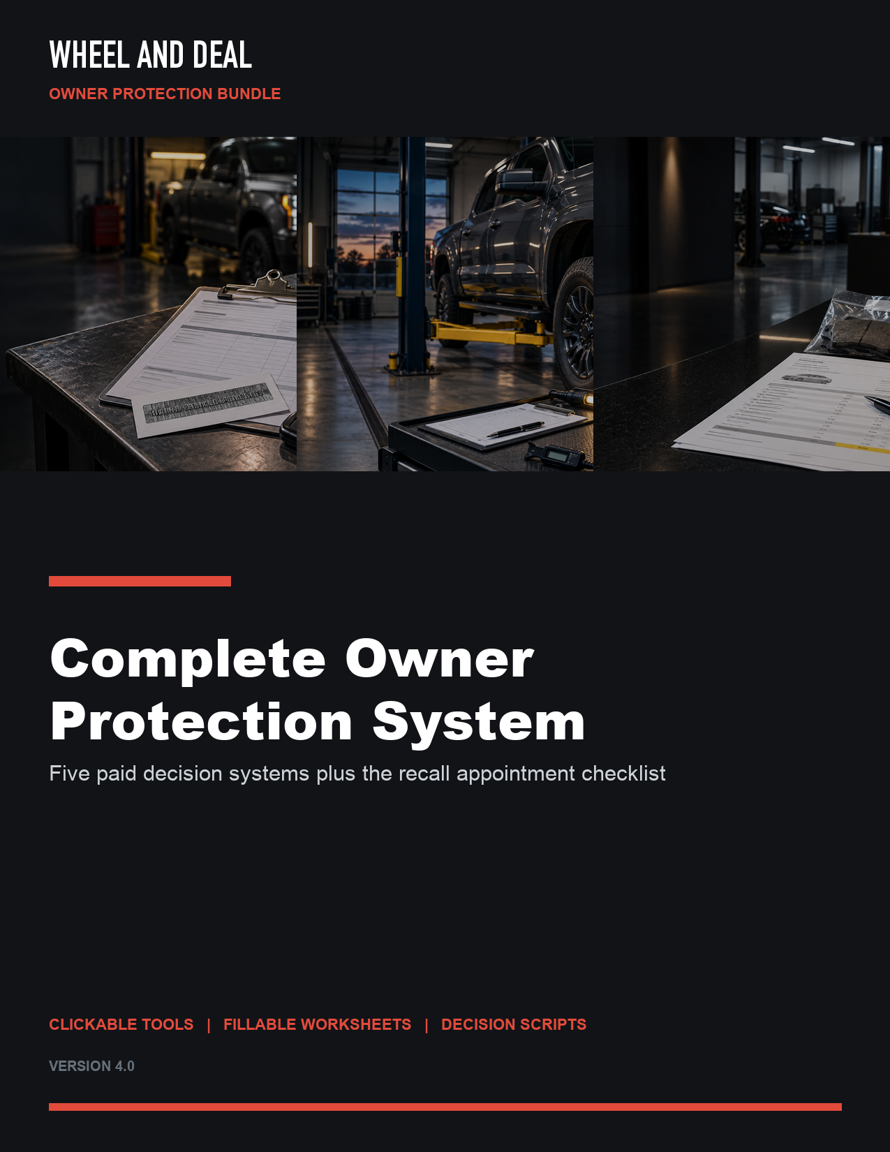 Wheel and Deal Complete Owner Protection System cover